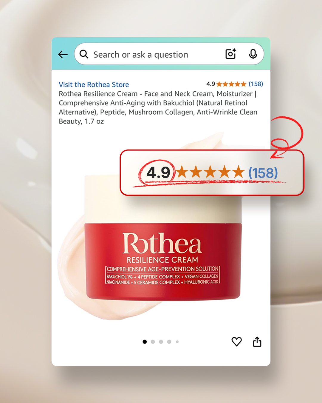 Rothea Facebook ad