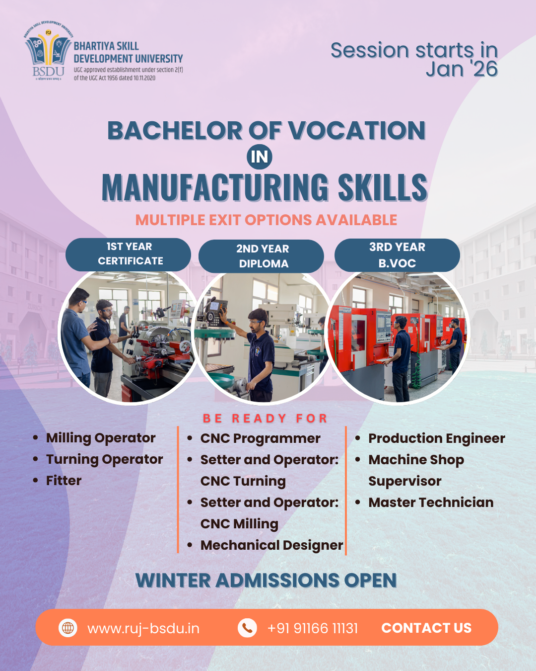 Bhartiya Skill Development University Facebook ad