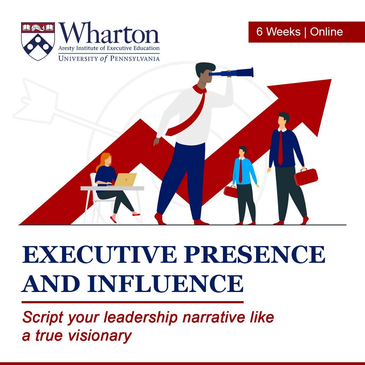 Wharton Executive Education Facebook ad: Executive Presence and Influence: Persuasive Leadership…