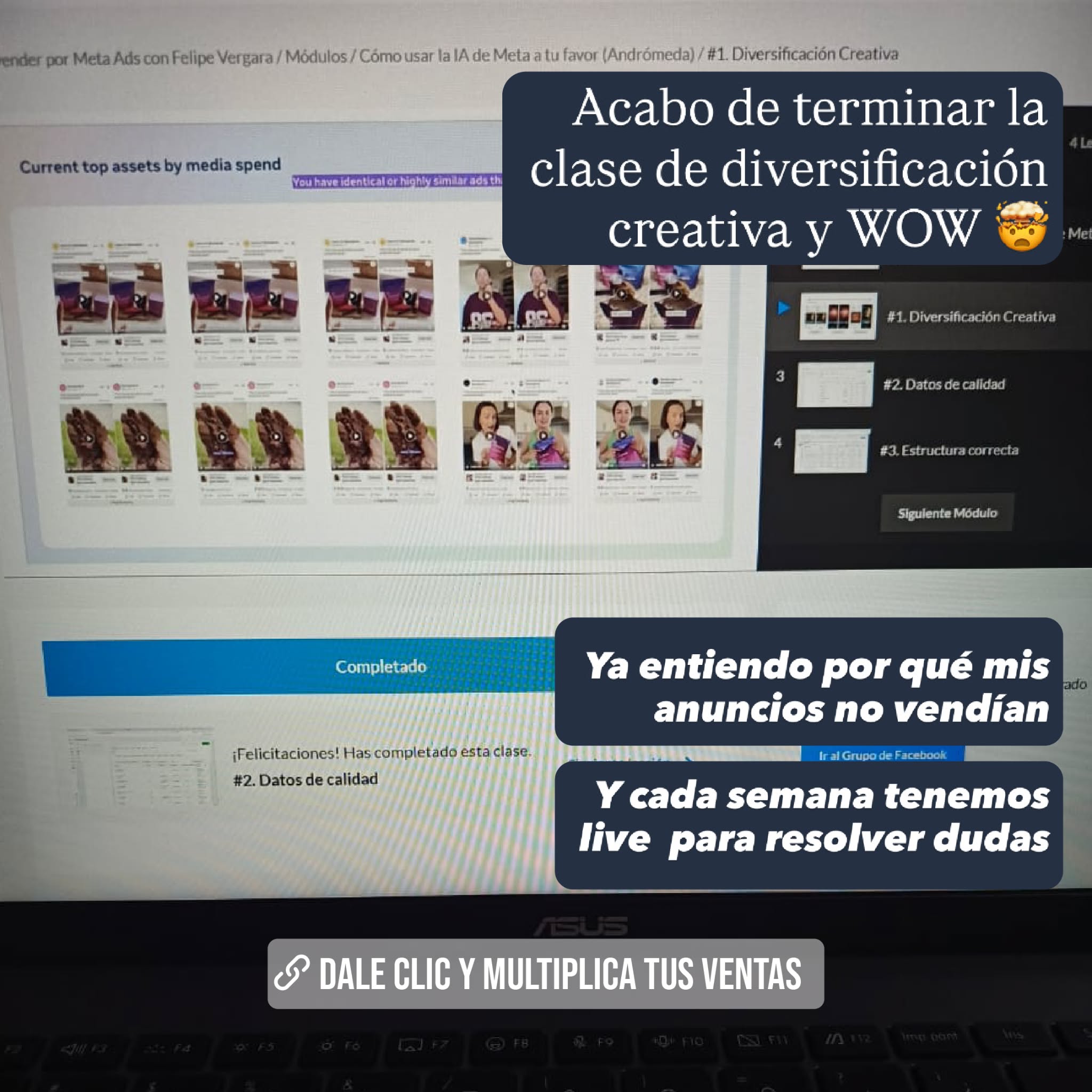 Felipe Vergara Facebook ad