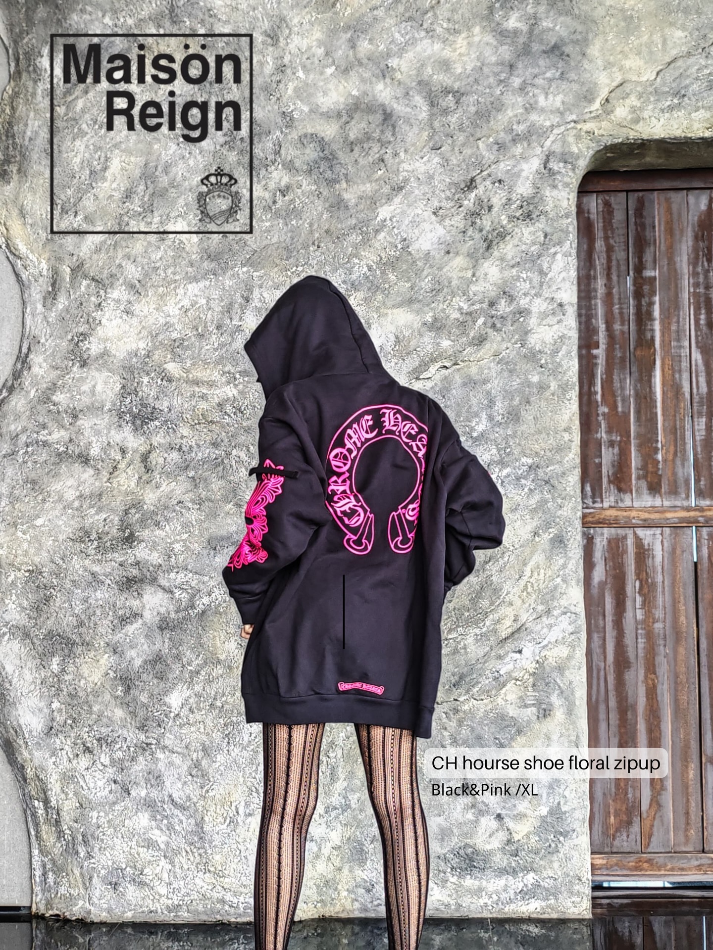 MasionReign Facebook ad: Available NOW Authentic Chrome hearts