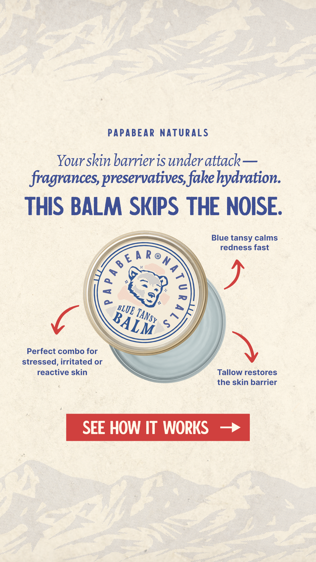 Papabear Naturals Facebook ad