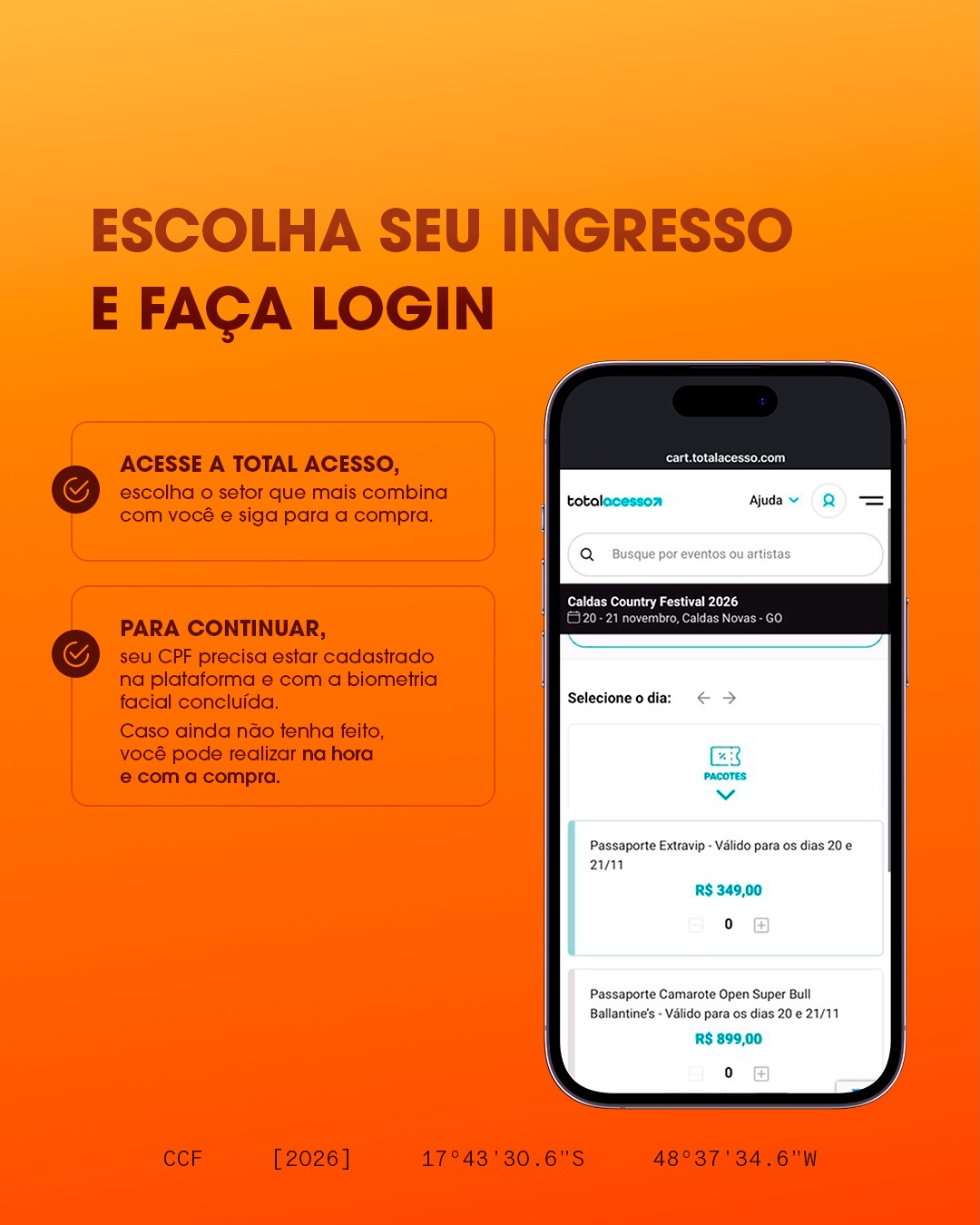 Caldas Country Festival Facebook ad: Garanta seu lugar nos 20 anos do Caldas…