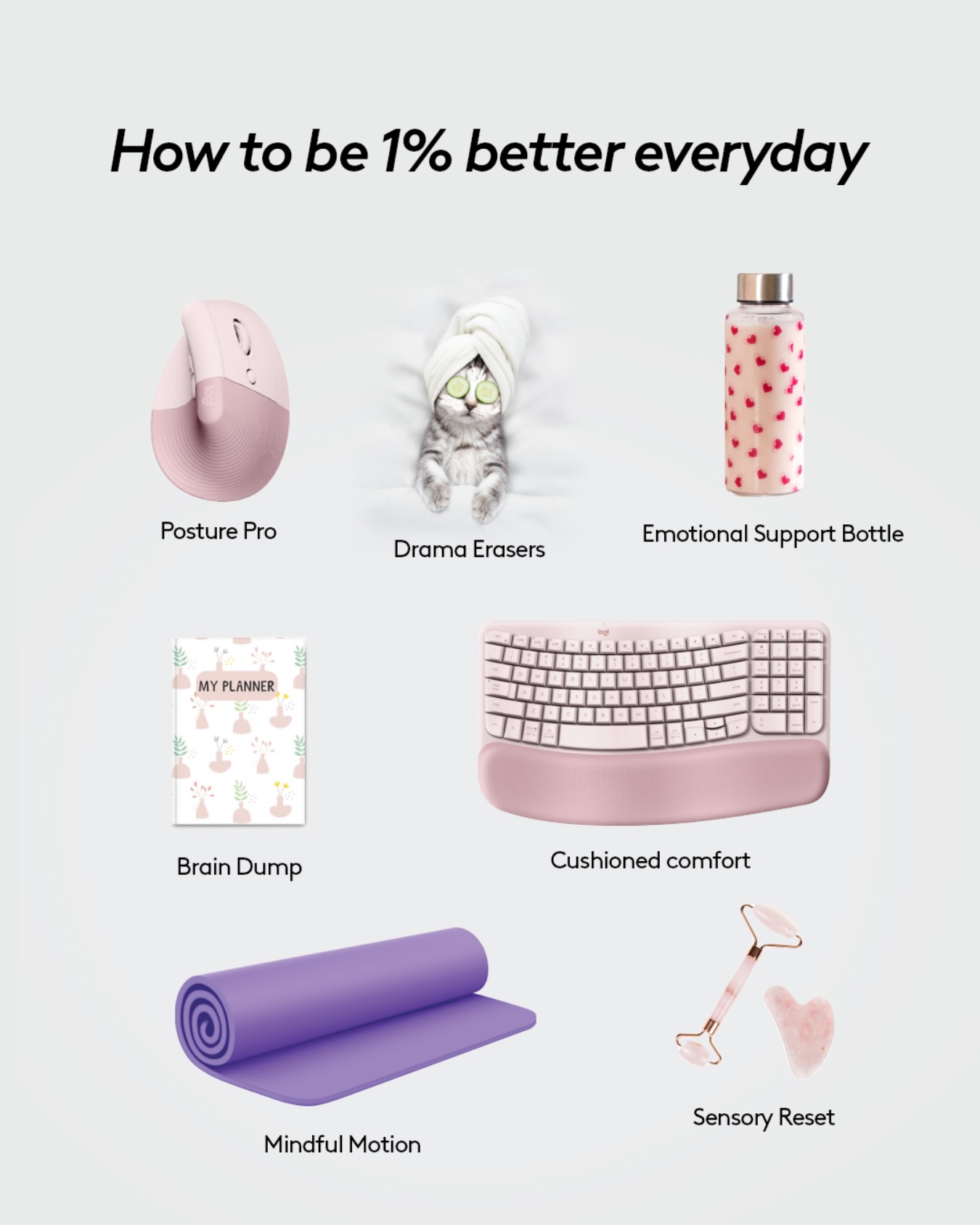 Logitech Facebook ad: Name one small habit or tool you’re committing…