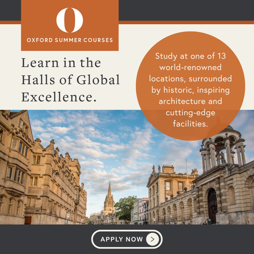 Oxford Summer Courses Facebook ad: Your Oxford Summer 2026