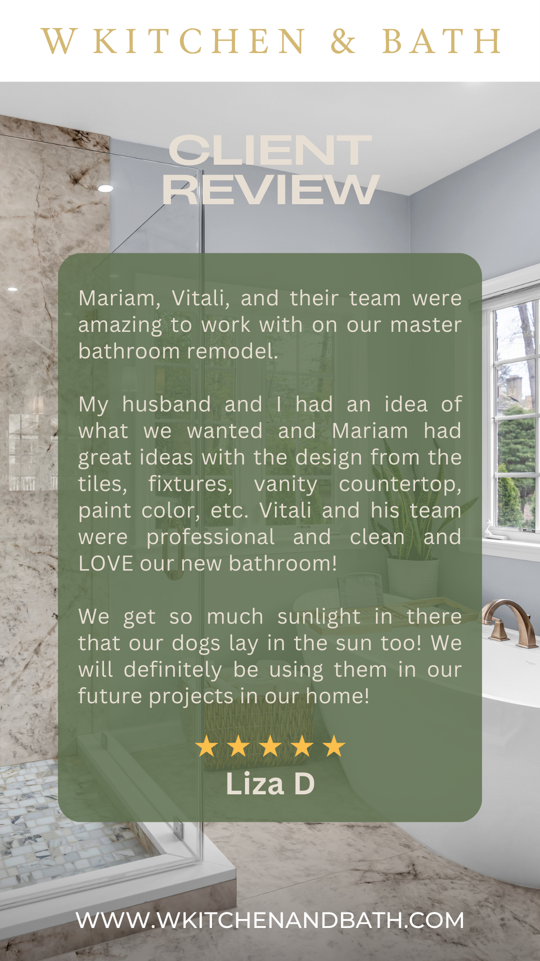 W Kitchen & Bath Facebook ad from Mar 25, 2026