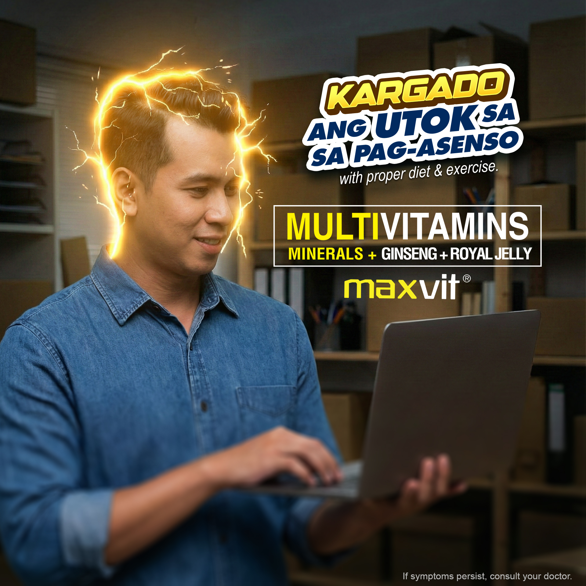 Maxvit Facebook ad: Click LEARN MORE!