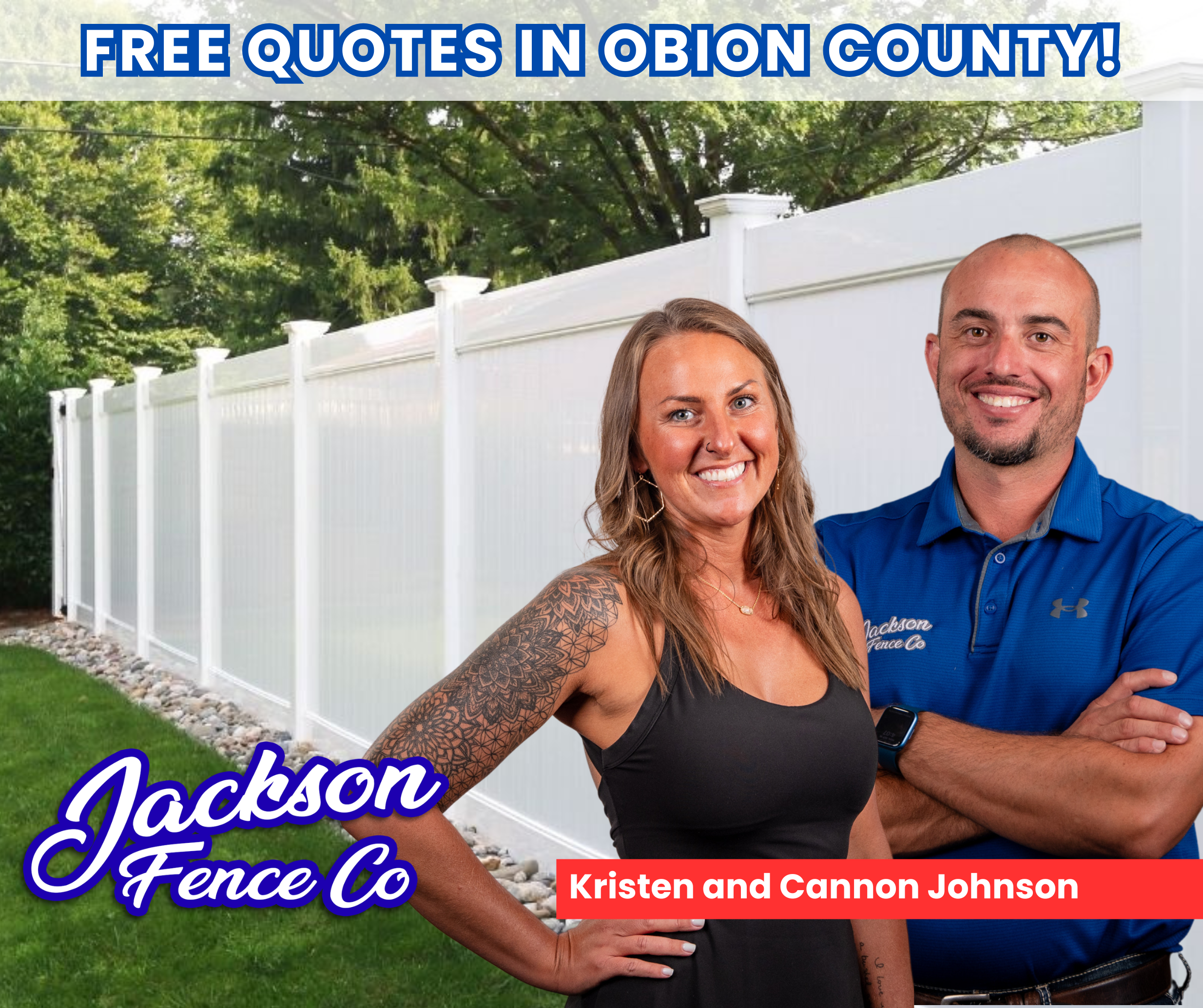 Jackson Fence Company Facebook ad: Let's Start Your Project!