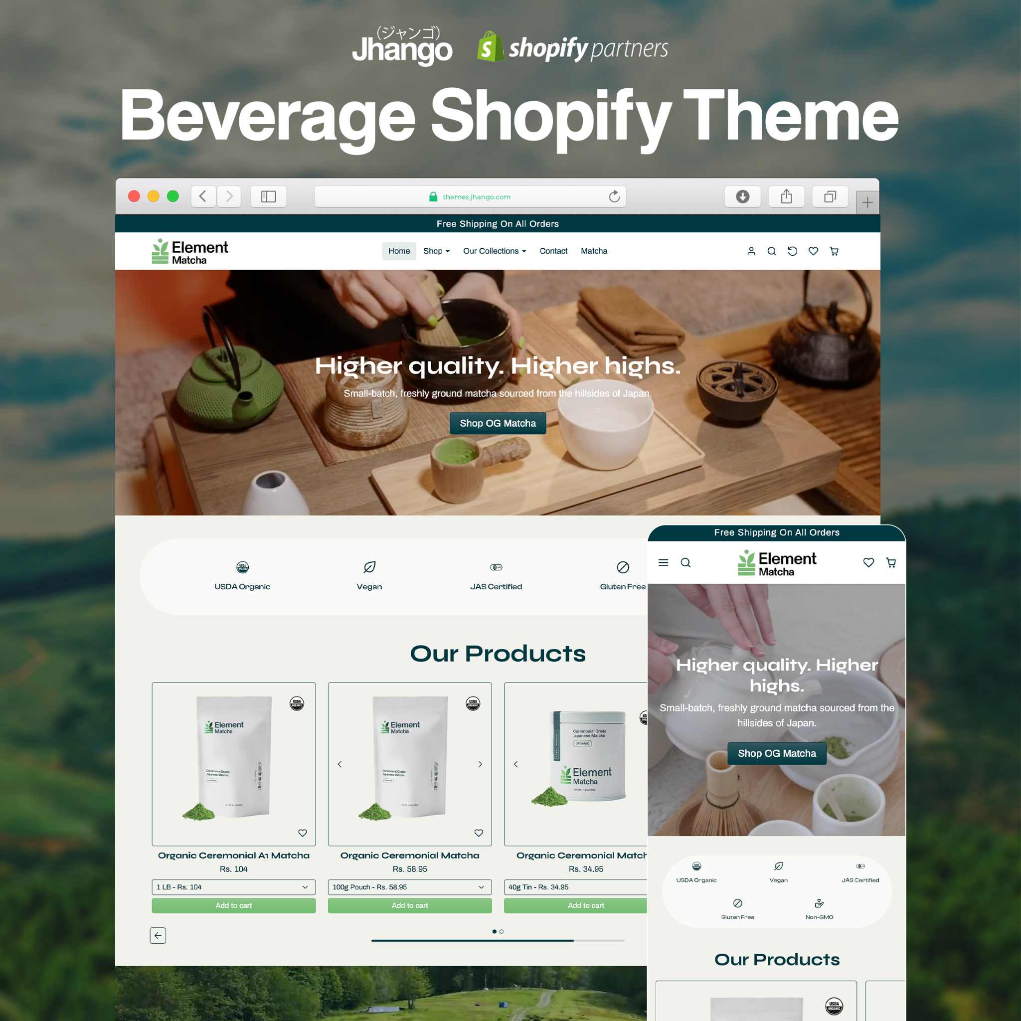 Jhango Facebook ad: Tired of low conversions and outdated designs?
