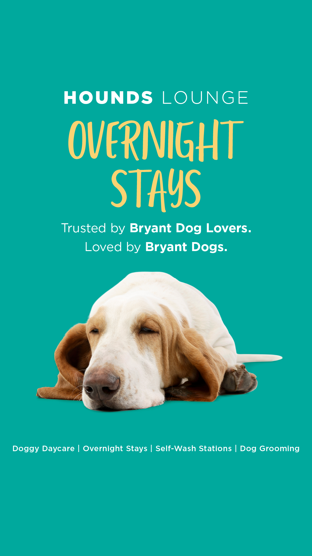 Hounds Lounge Pet Resort & Spa - Bryant Facebook ad from Jun 1, 2026
