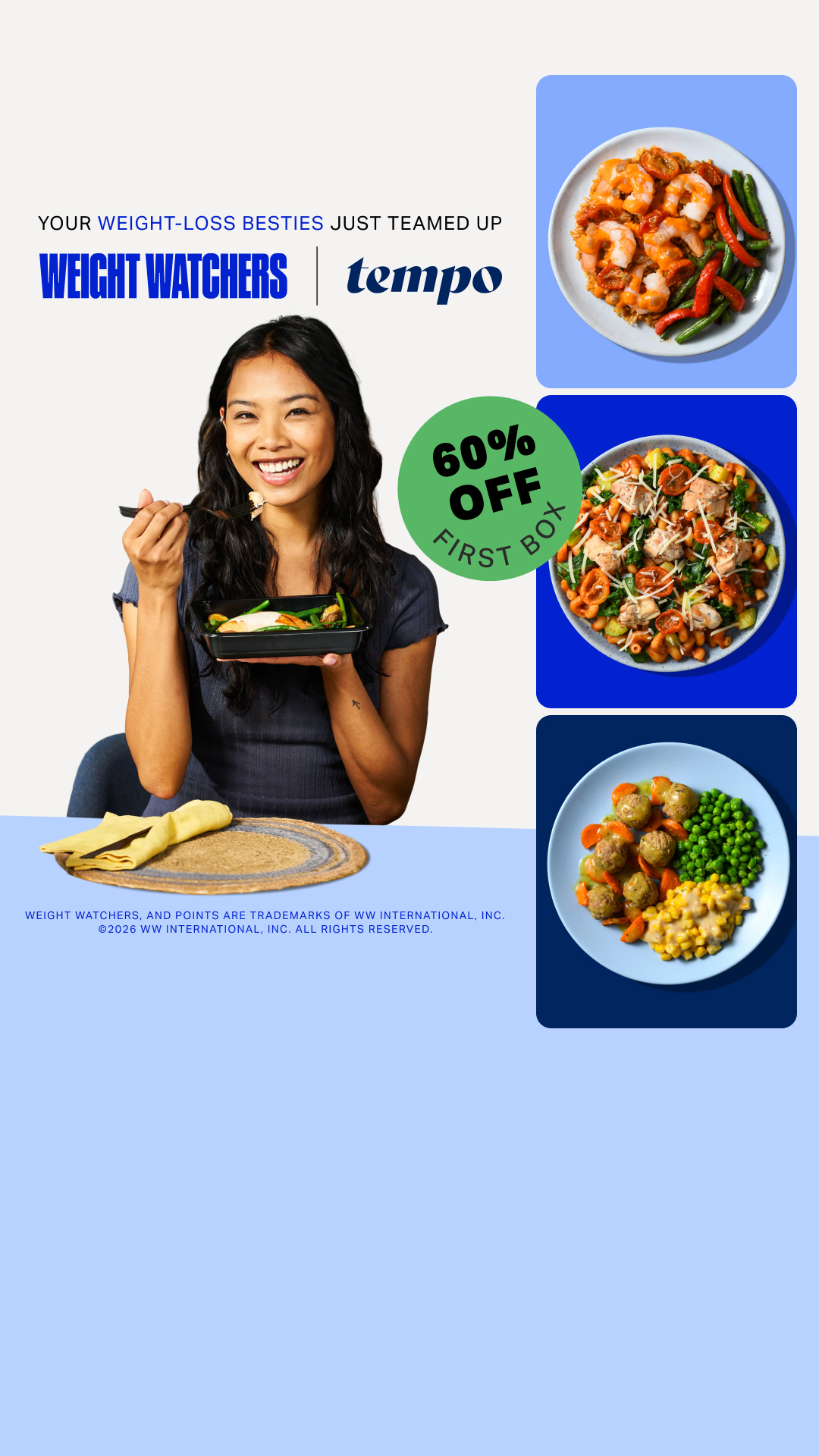 WeightWatchers Facebook ad