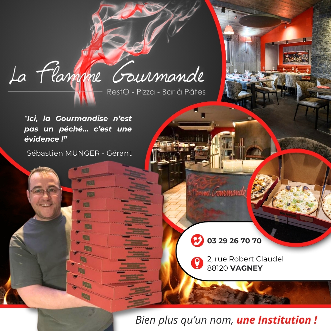 La flamme gourmande Facebook ad: La Flamme Gourmande: restaurant Vagney, pizzeria…