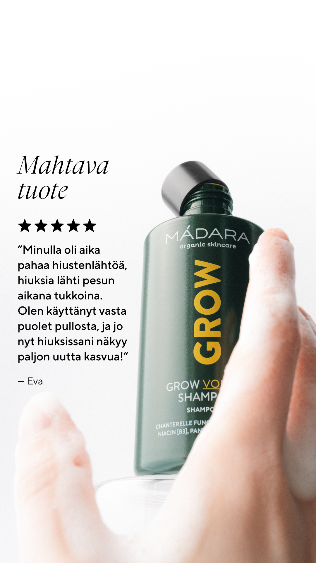 Mádara Organic Skincare Facebook ad