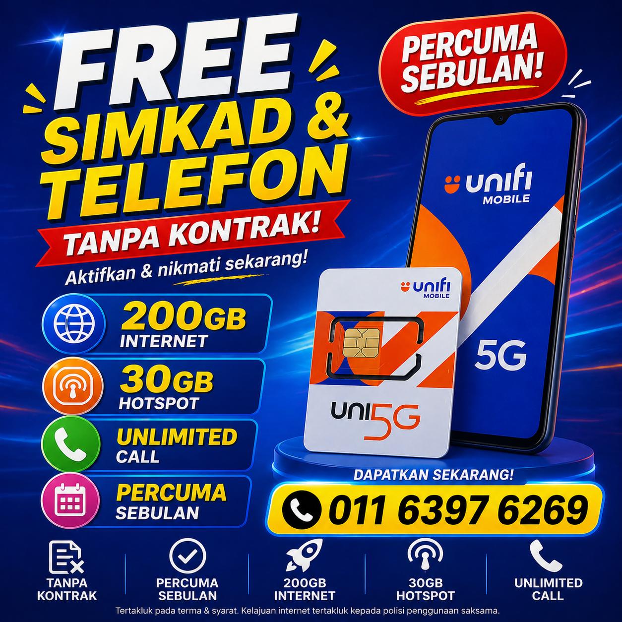 SIM kad Unifi percuma Facebook ad: REBUT PELUANG INI!