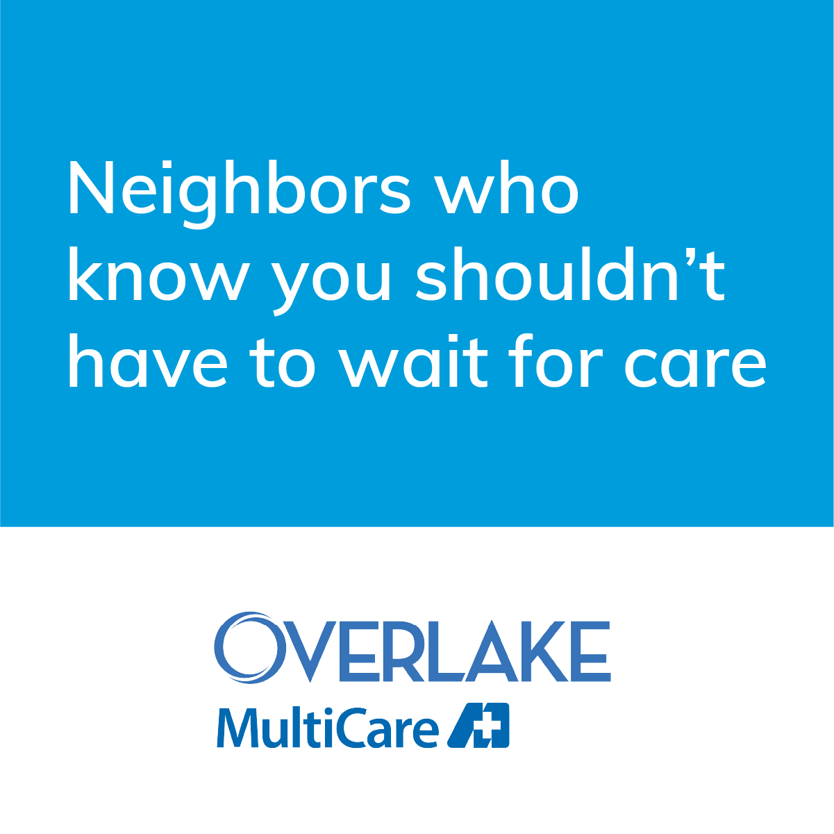 Overlake MultiCare Emergency - Lynnwood Facebook ad: For aches, pains, bumps or breaks, we are…
