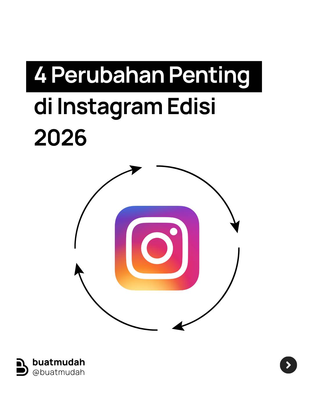 BuatMudah Facebook ad: Instagram di 2026 sudah berubah, cek beberapa perubahannya…