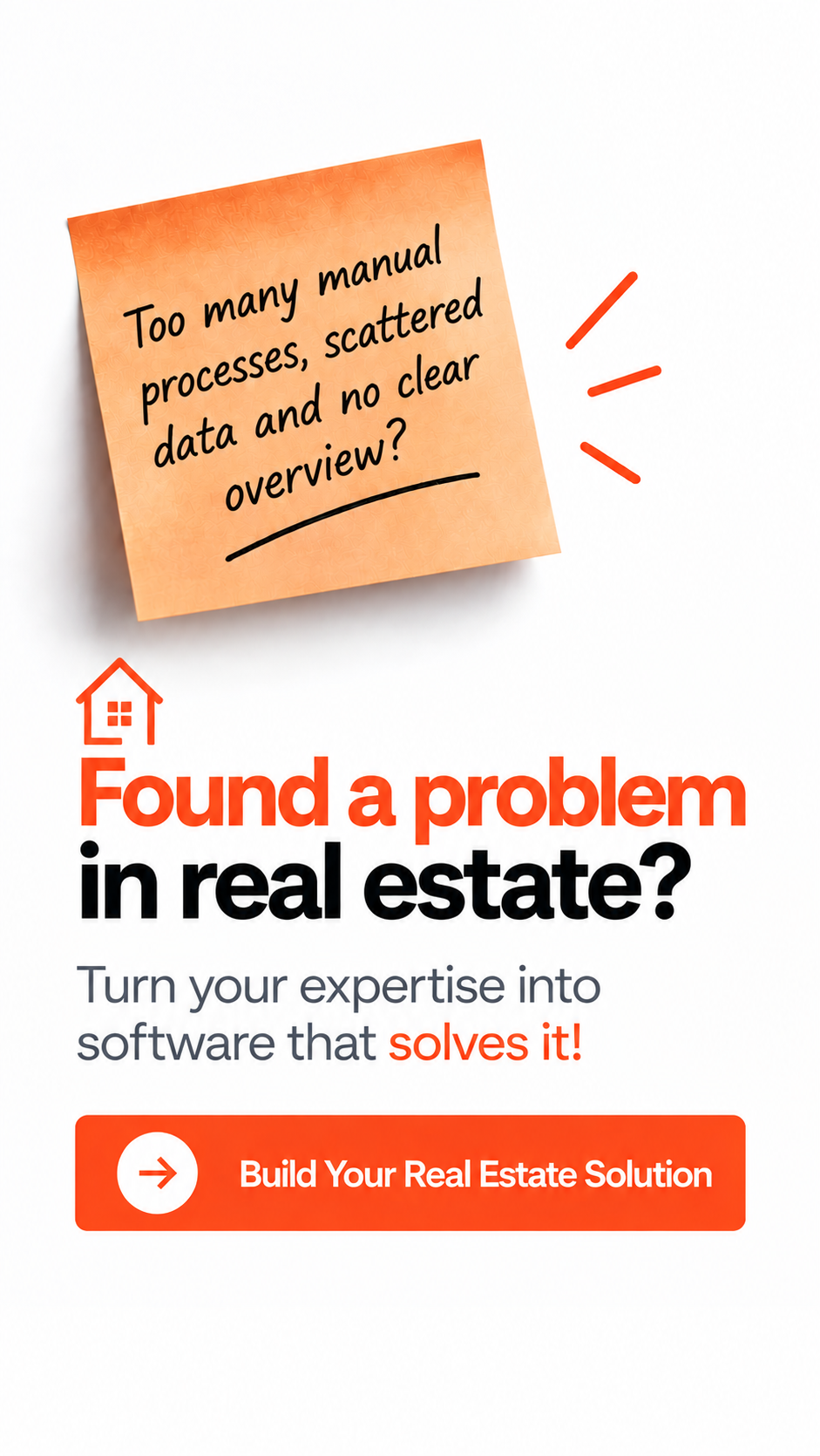Million Labs Facebook ad: Build Your Real Estate Software