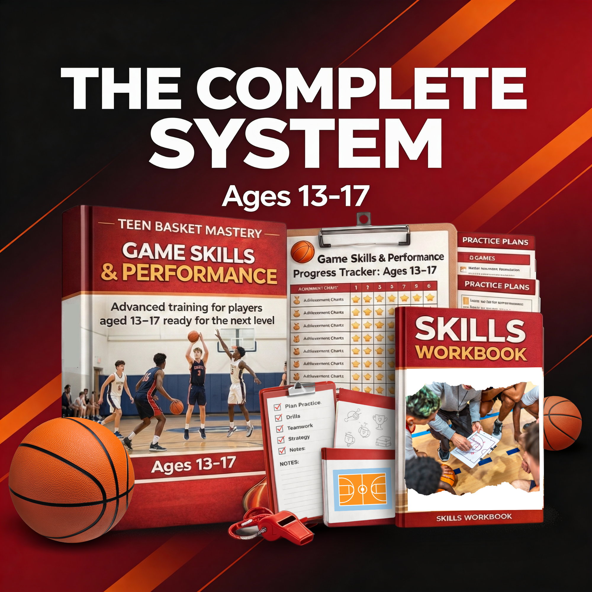 Sports Mastery Hub Facebook ad: Build Confidence on the Court (Ages 13-17)
