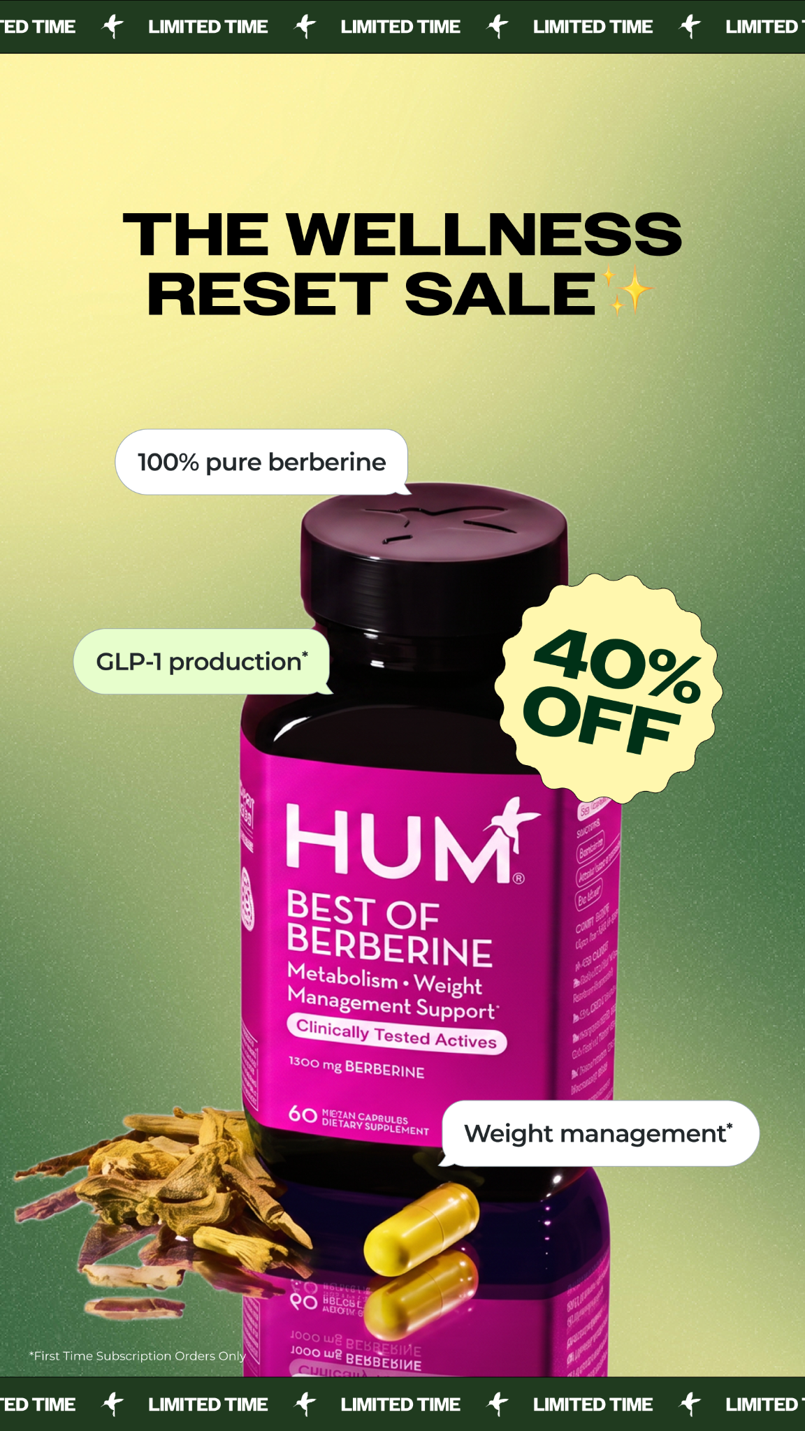 HUM Nutrition Facebook ad