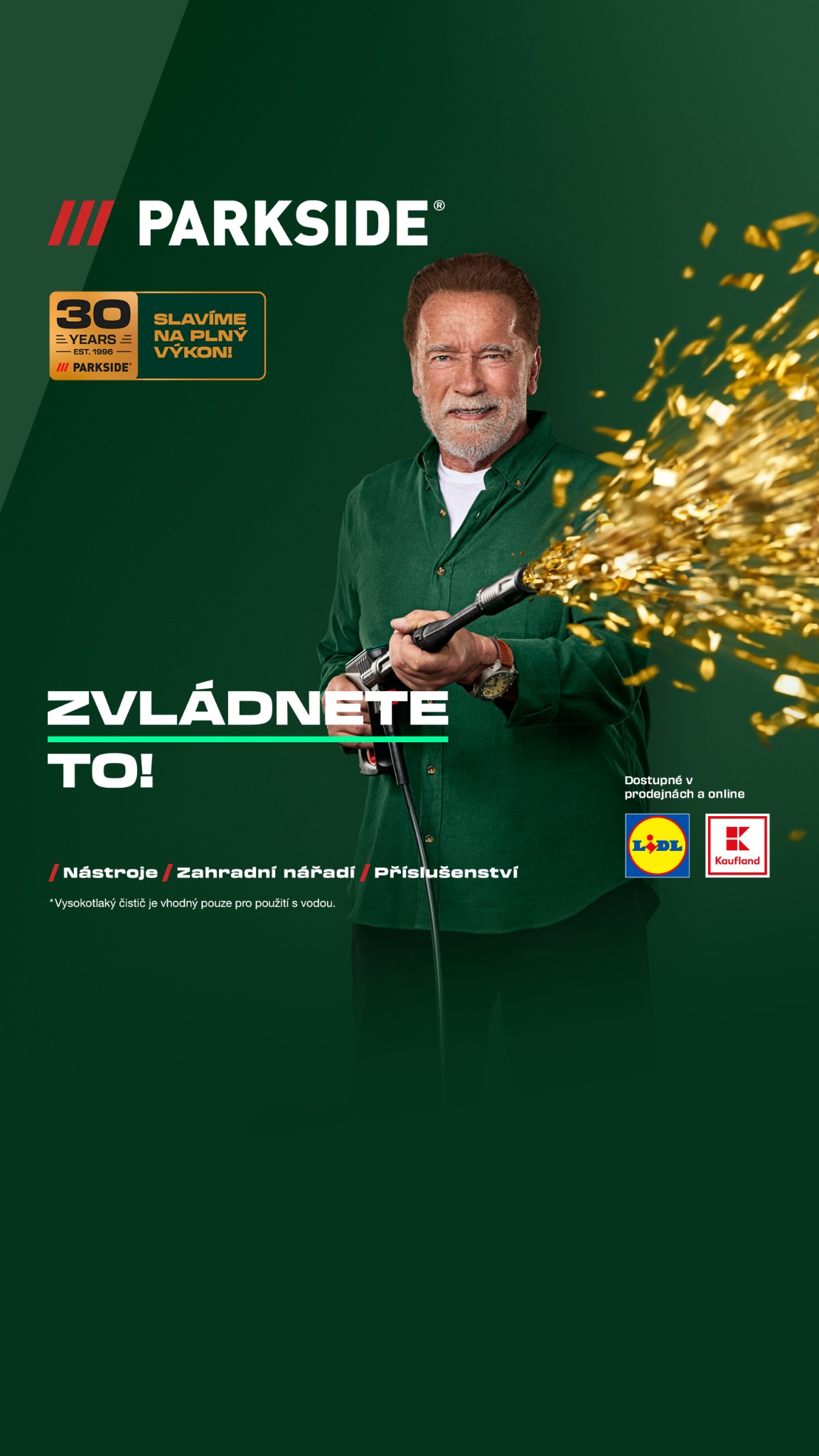 Parkside DIY Česká republika Facebook ad: Čistá práce od roku 1996!