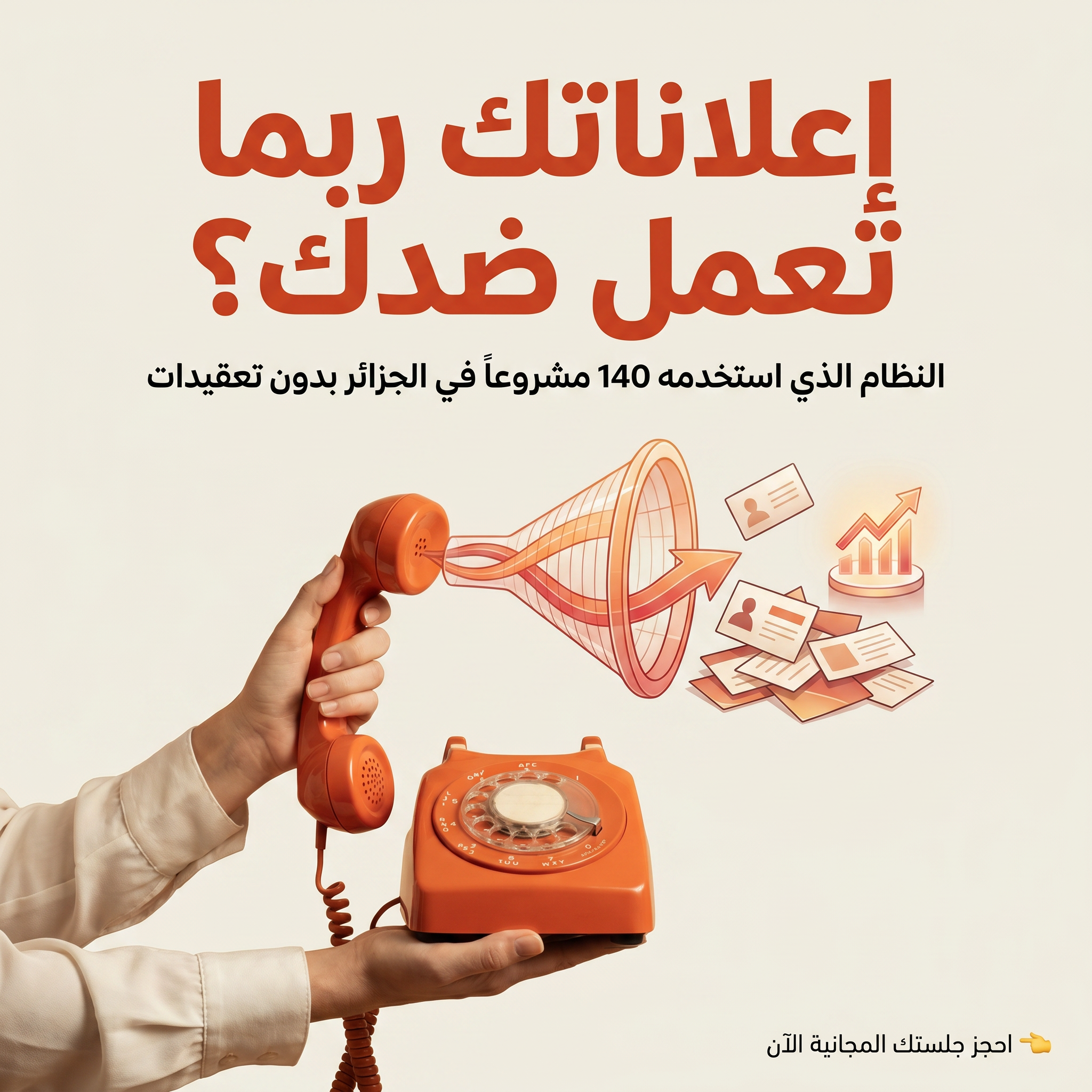 Lead Magnet Agency Facebook ad: هل تعلم أن إعلاناتك ربما تعمل ضدك؟ اكتشف كيف نحولها إلى…
