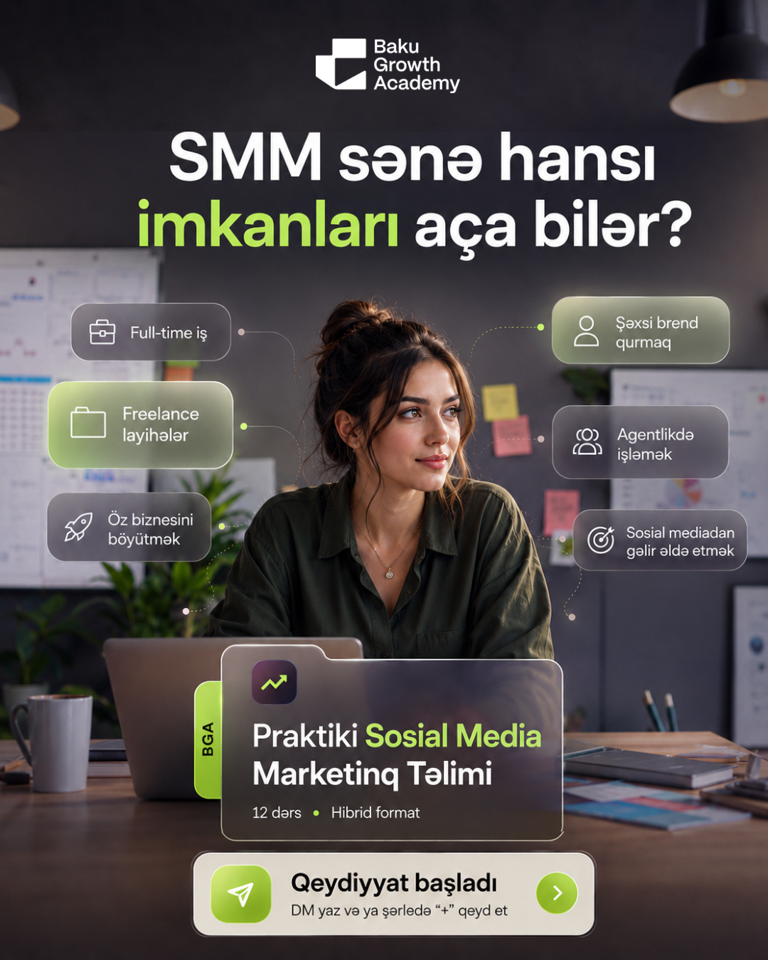 Baku Growth Academy Facebook ad: Instagram
