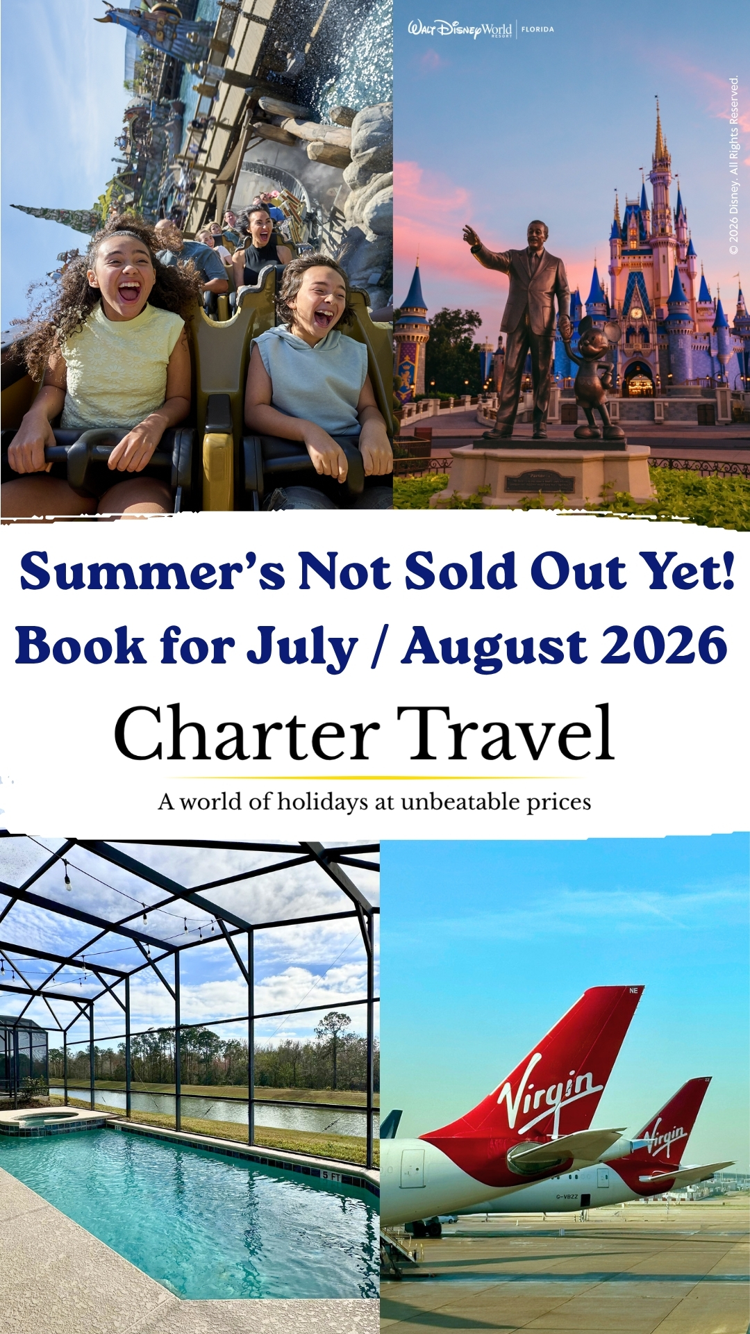 Charter Travel Facebook ad from Jun 15, 2026