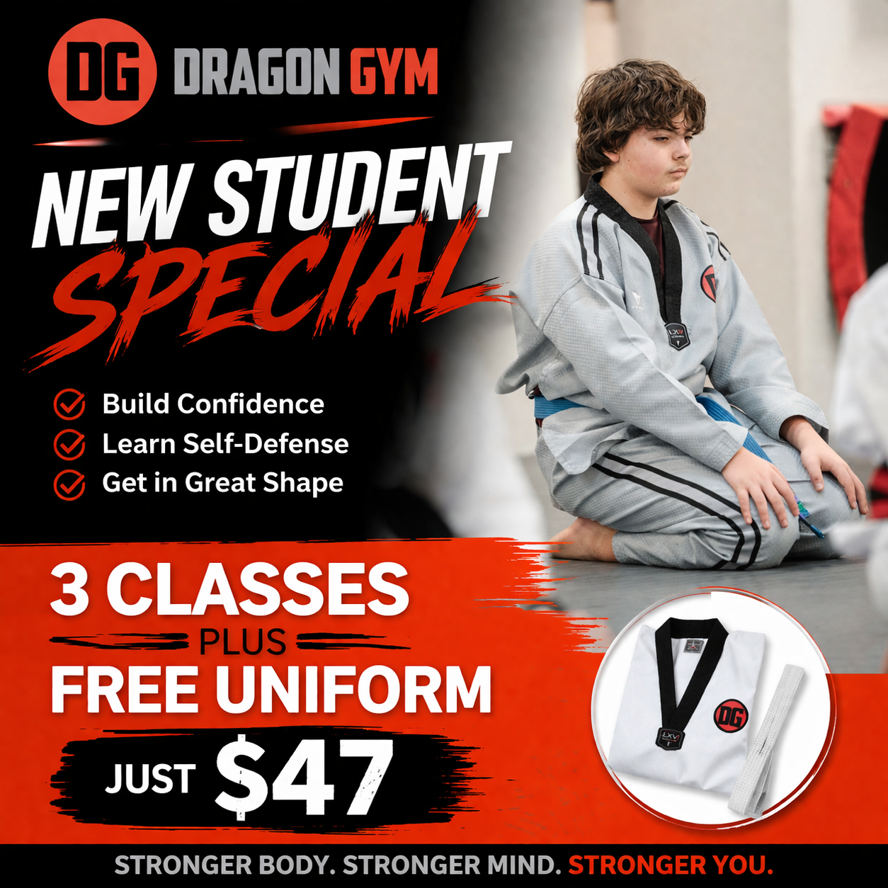 Dragon Gym Martial Arts & Fitness Facebook ad