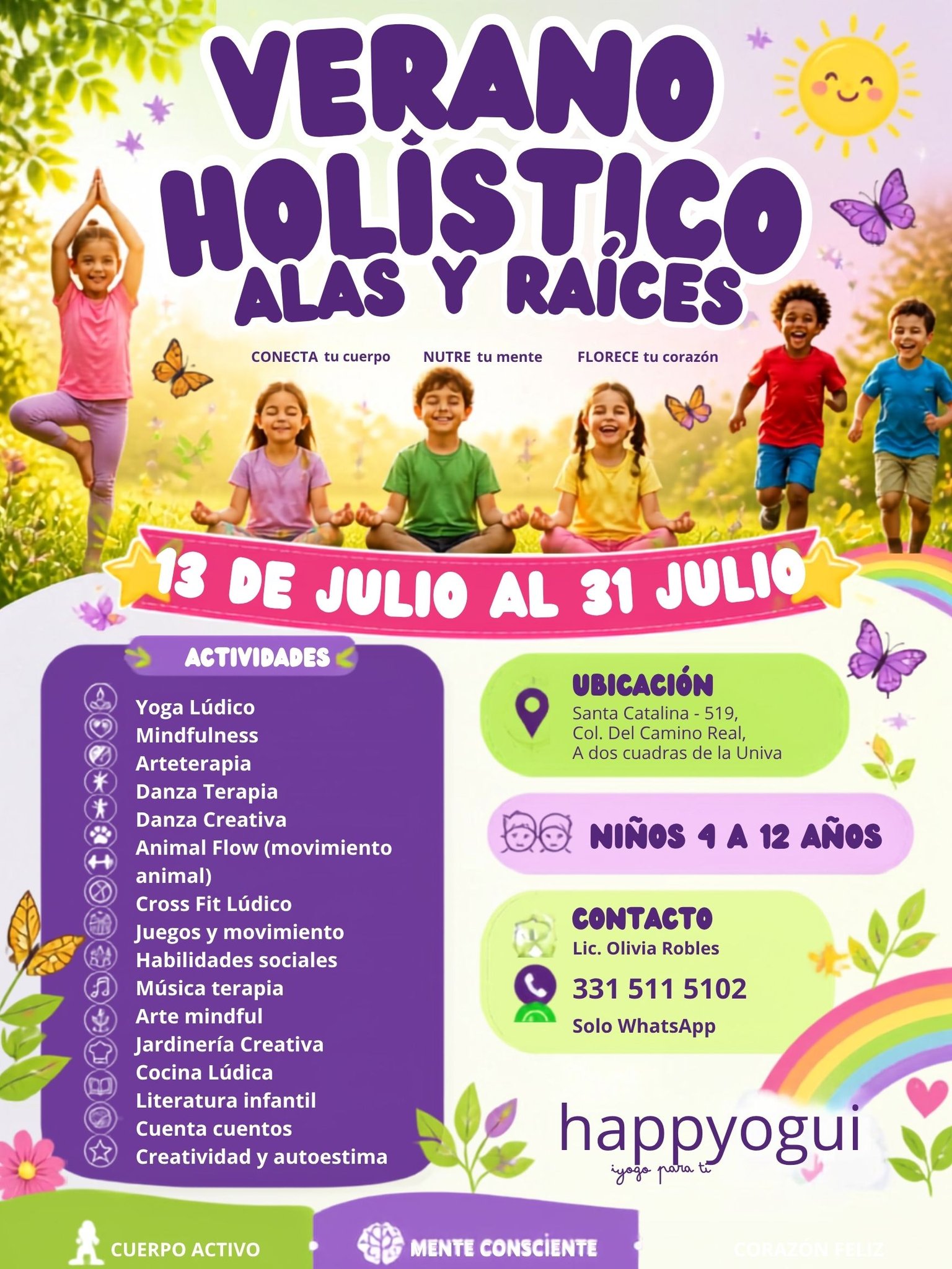 Happyogui Facebook ad: Curso Alas y raíces