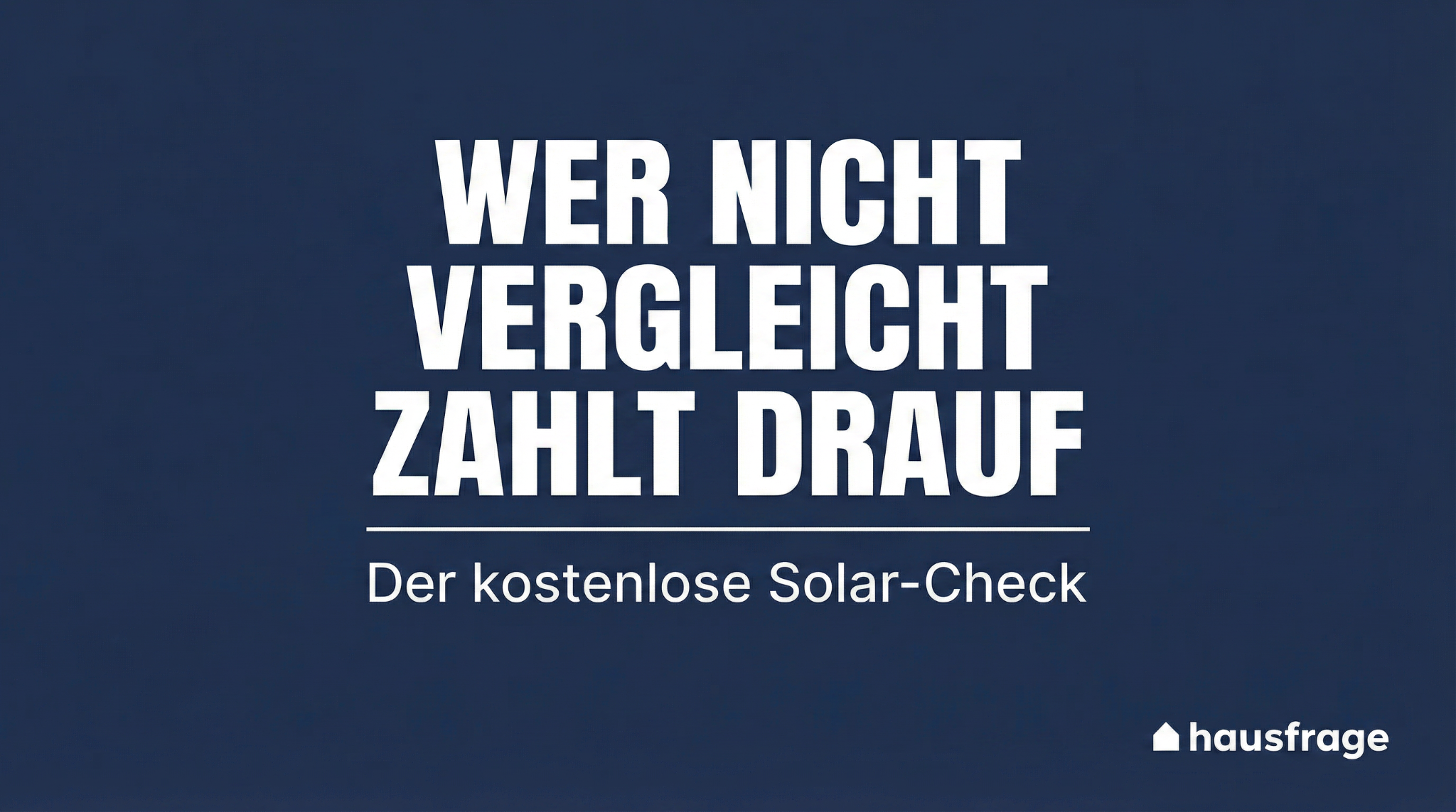 Hausfrage Facebook ad
