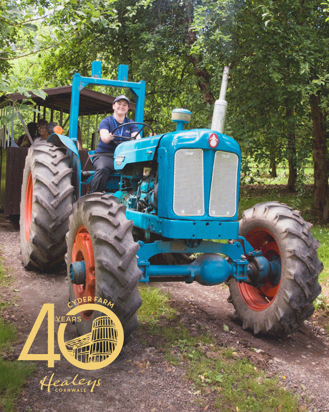 Healeys Cornish Cyder Farm Facebook ad: Celebrating 40 years of Healeys.