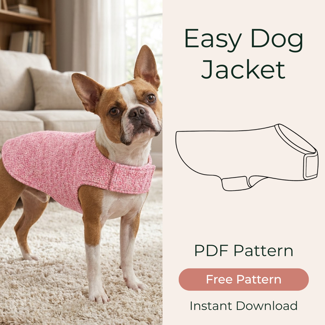 Puppy Love Patterns Facebook ad: 90% Off Dog Jacket Sewing Pattern