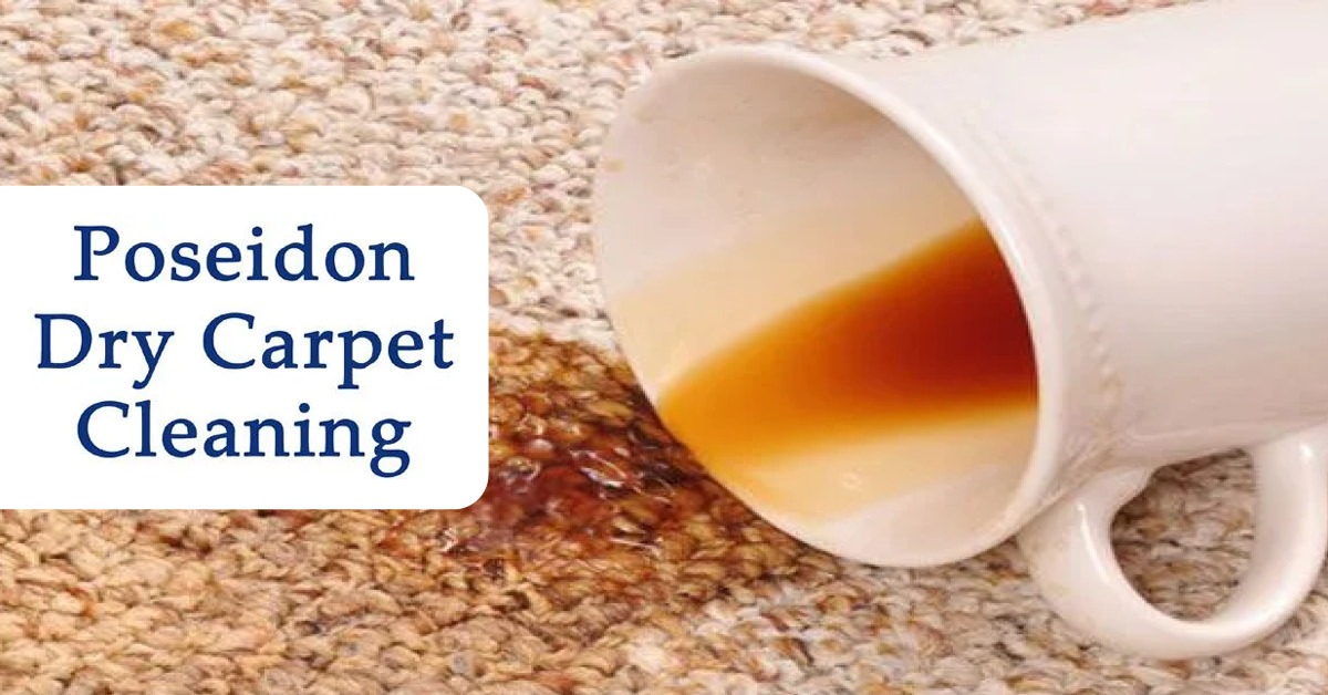 Poseidon Dry Carpet Cleaning Facebook ad: Best Dry Carpet Cleaning, or It's FREE!