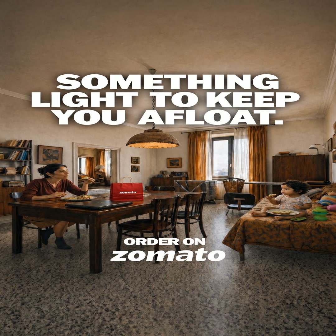 Zomato Facebook ad: Keep your head above water