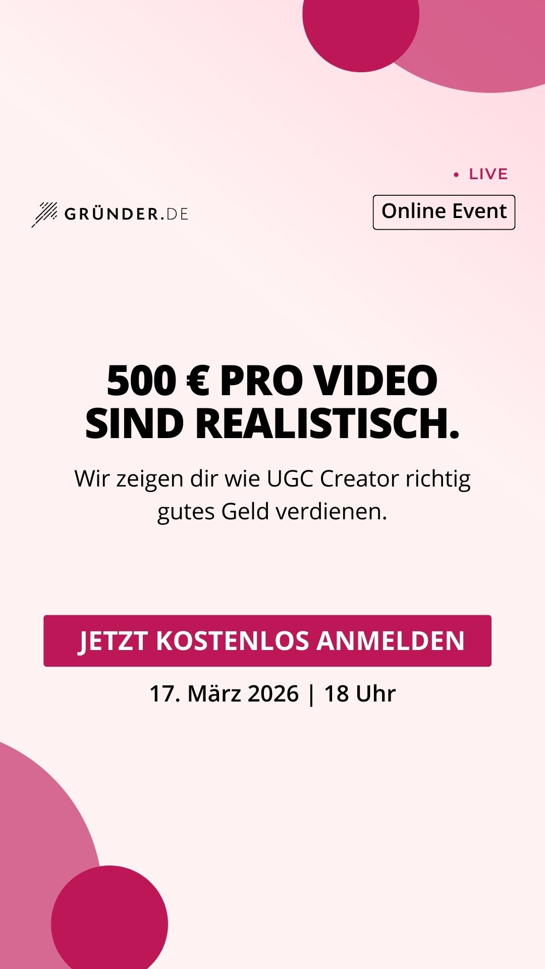 UGC mit Hannah Facebook ad from Mar 4, 2026
