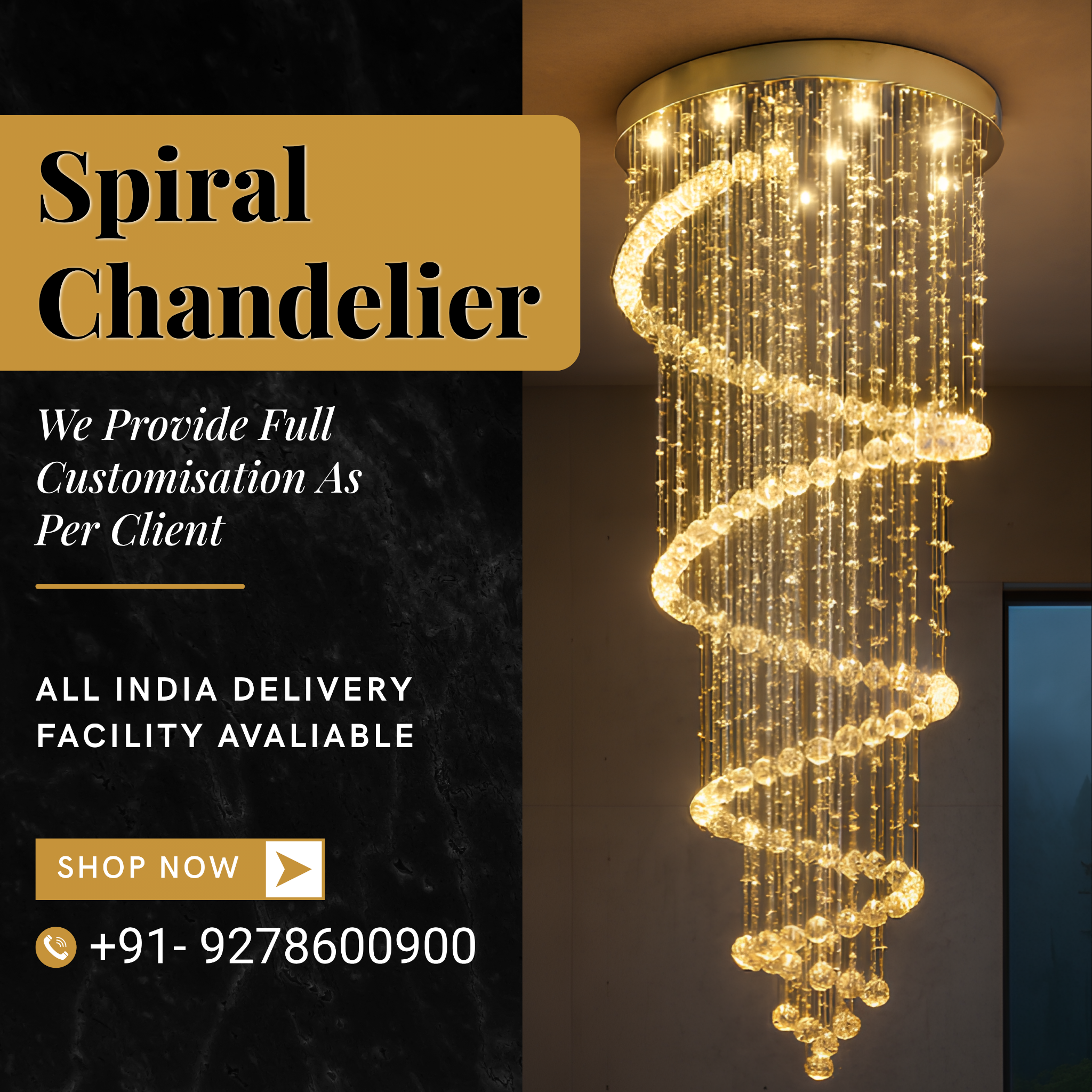 Asian Premium Lights Facebook ad: Light Up Your Business with Premium Elegance!