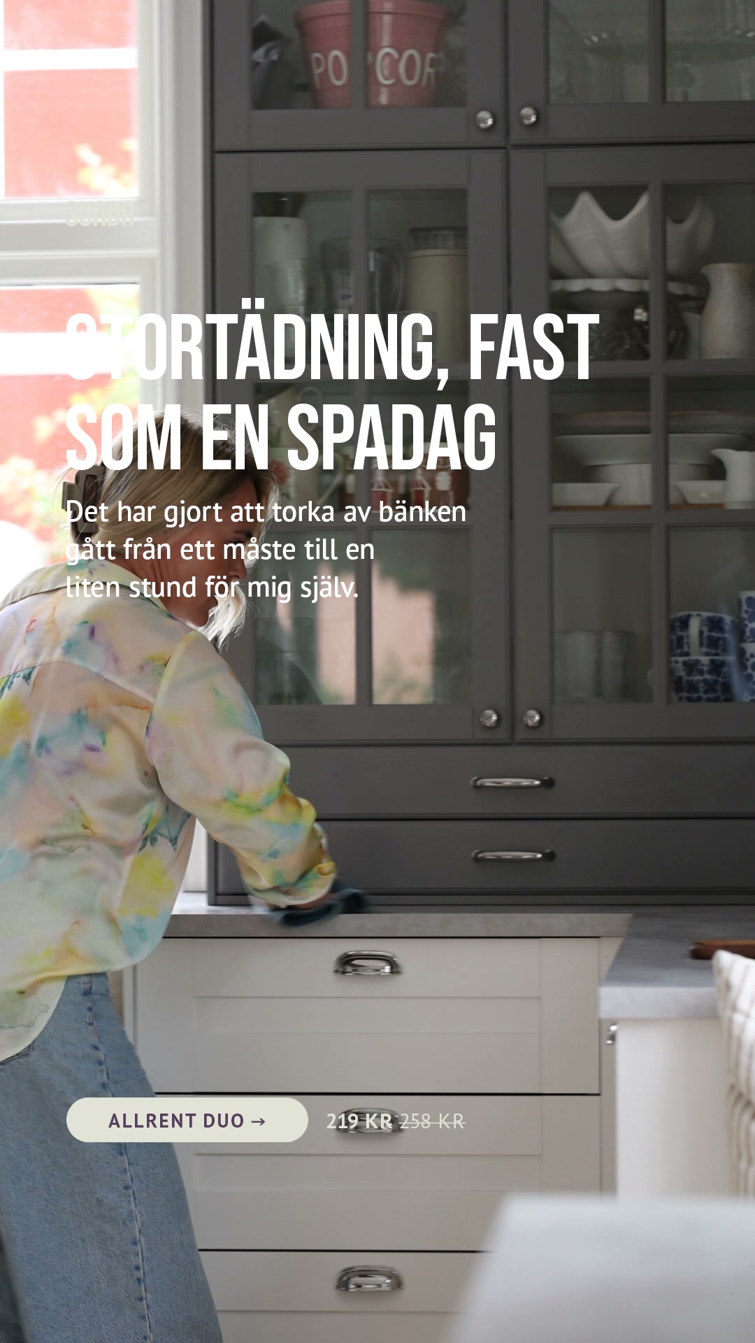 Sunda Facebook ad: 75 000+ kunder. 4,7 i betyg. Testa Allrent idag