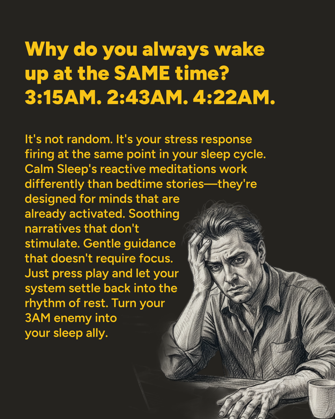 Calm Sleep Facebook ad: Fall Asleep in Minutes Tonight