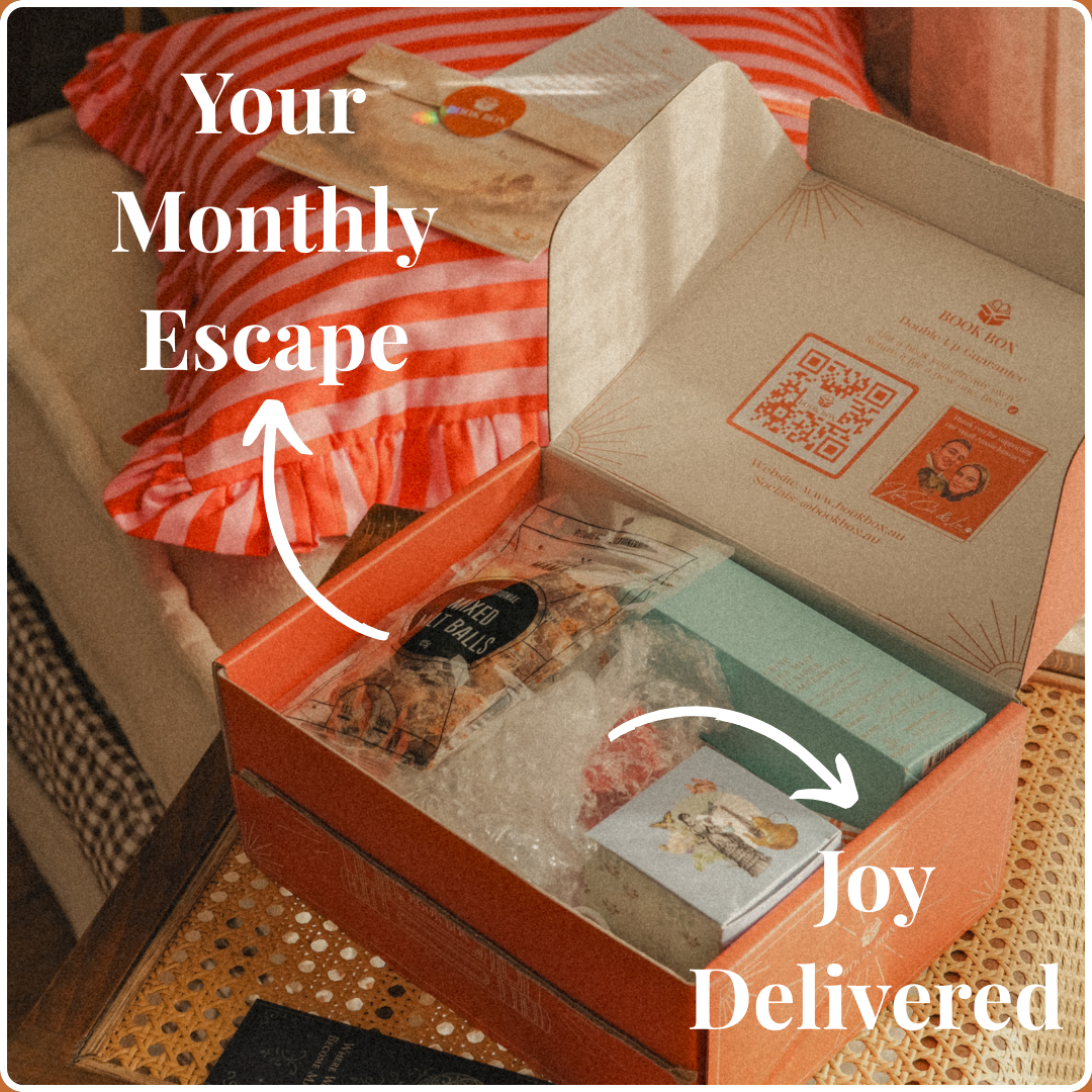 BookBox.au Facebook ad: Your Monthly Escape