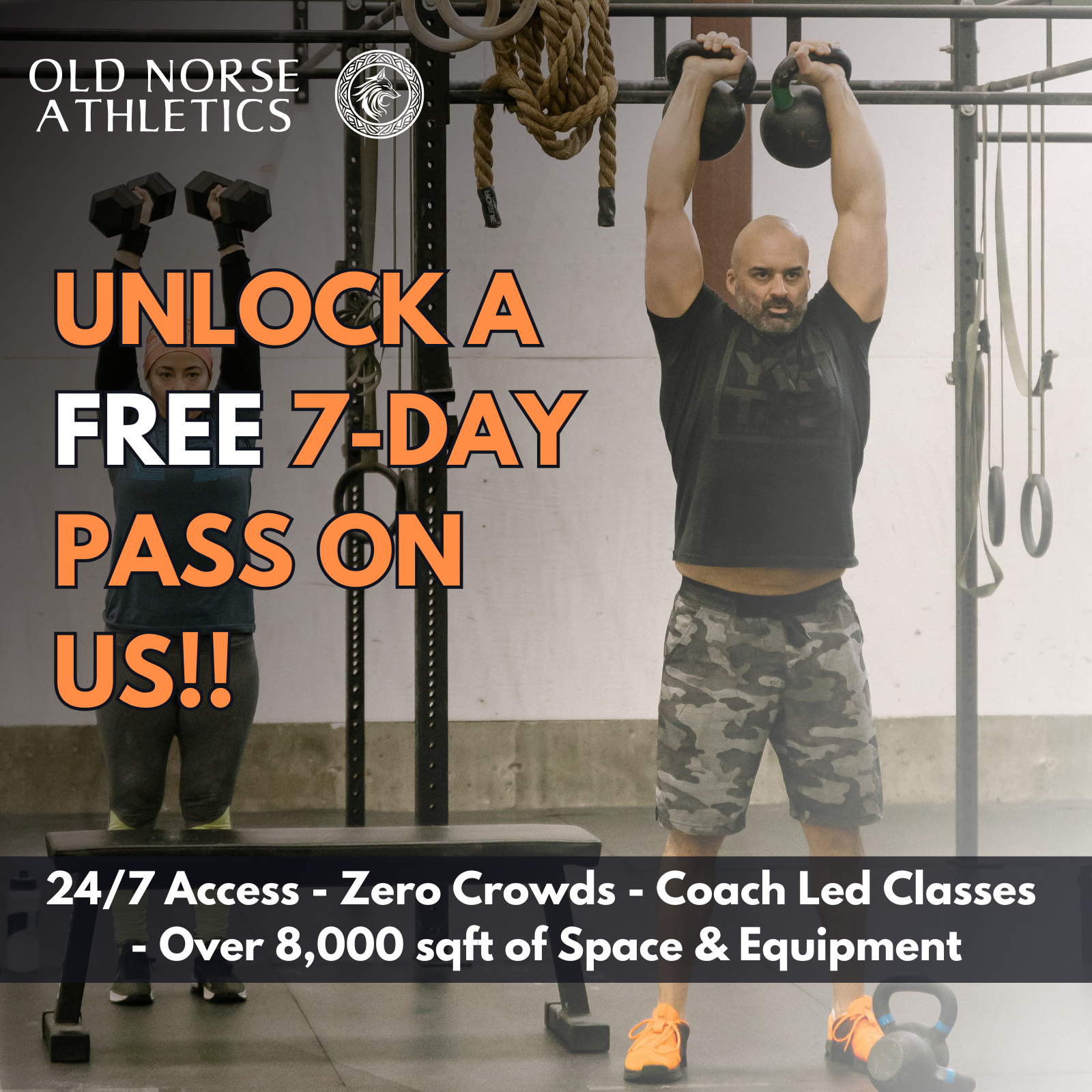 Old Norse Athletics + CrossFit Dýr Facebook ad