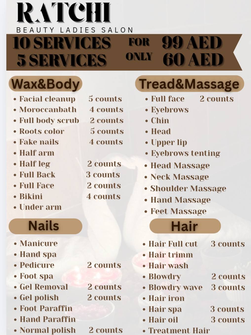 Ratchi salon Facebook ad: You don’t want to miss these deals!