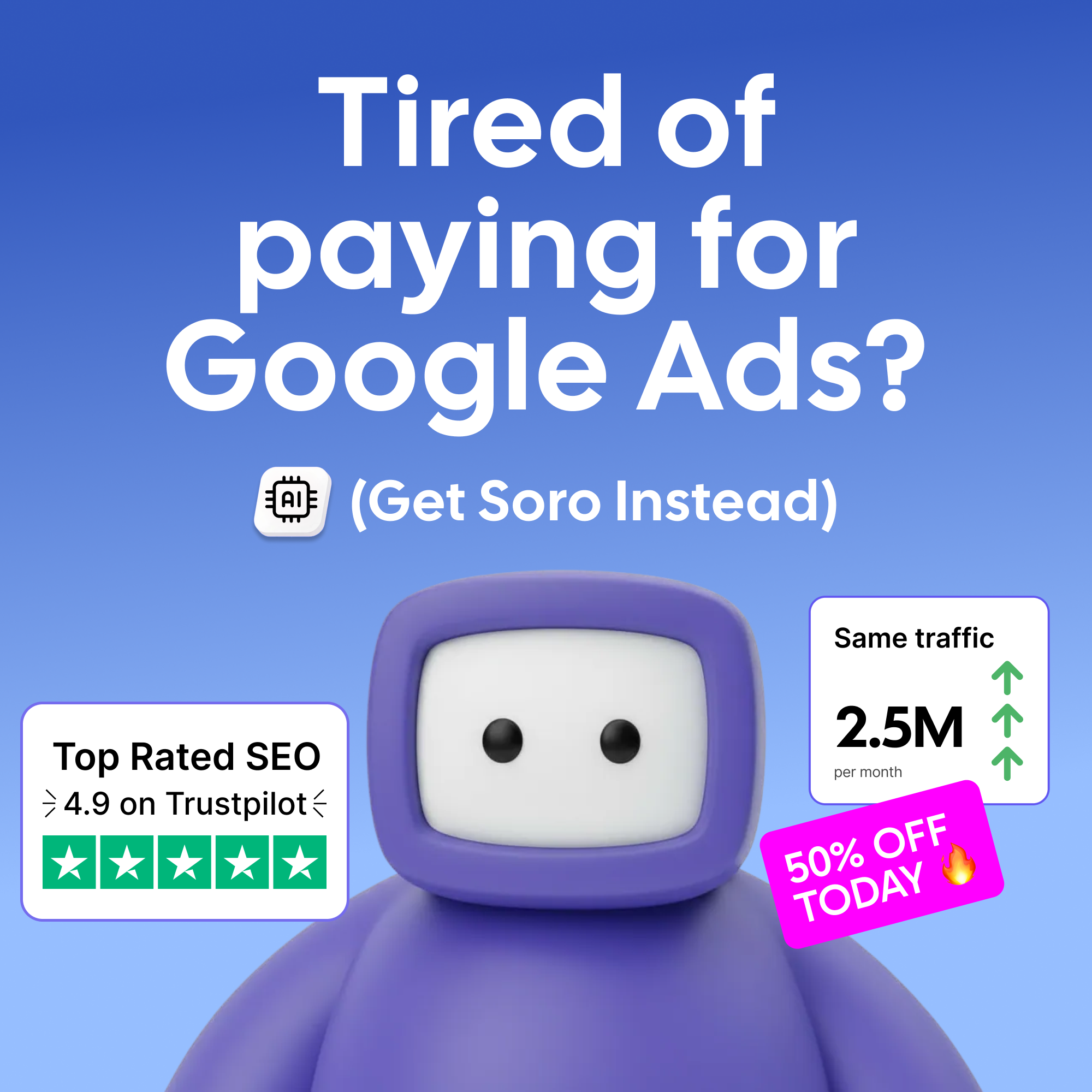 Soro SEO Facebook ad