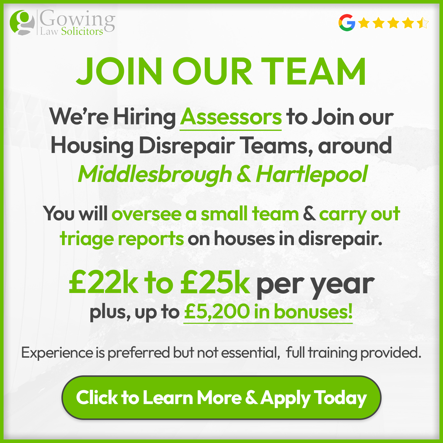 Gowing Law UK Facebook ad