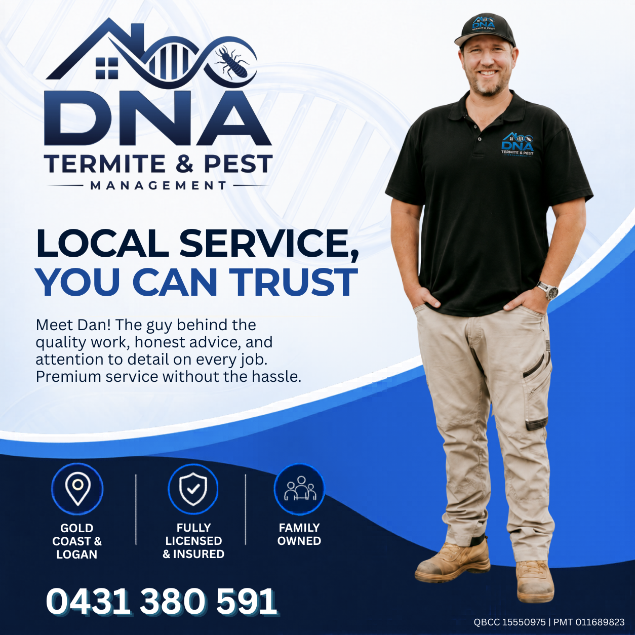 DNA Termite and Pest Management Facebook ad from Jun 9, 2026