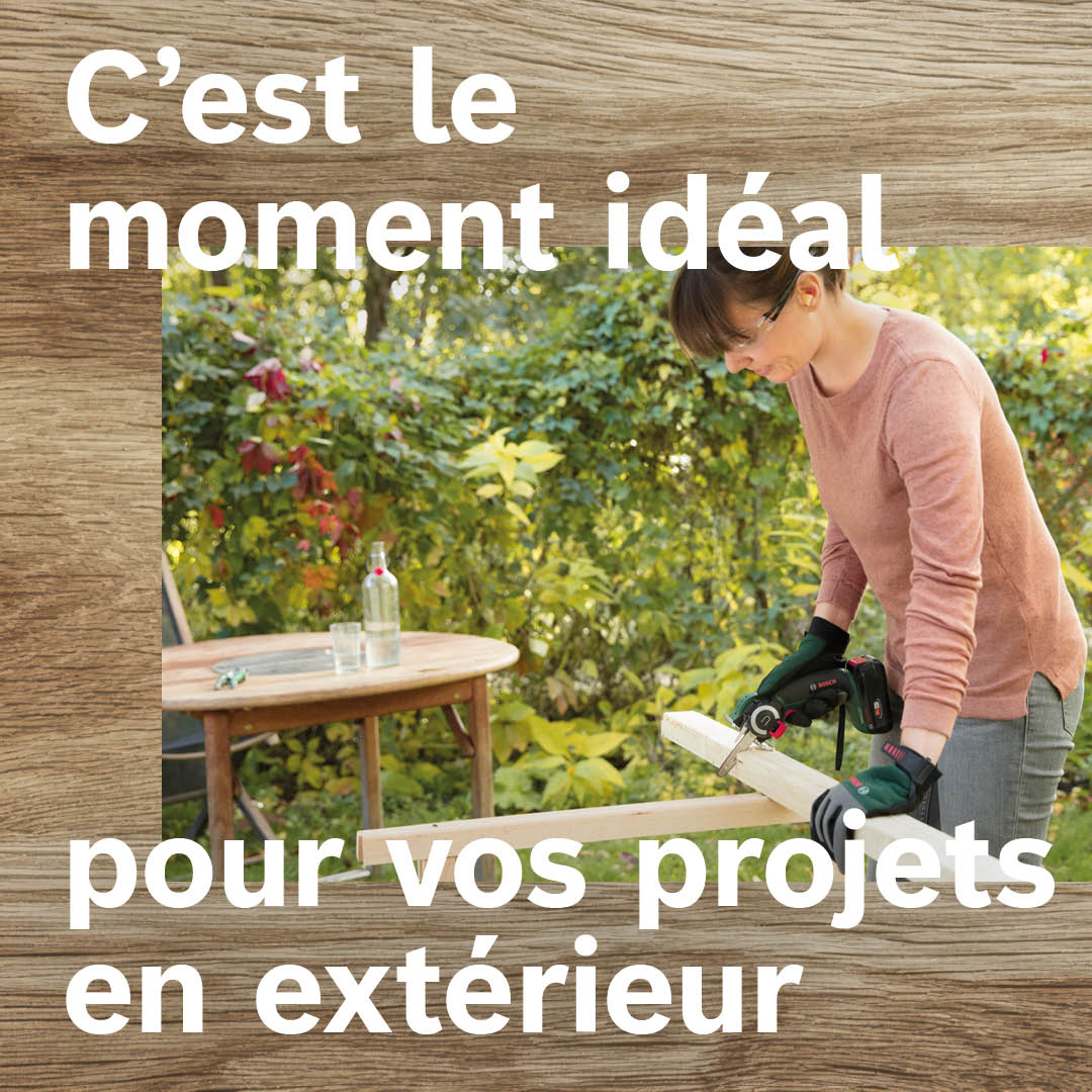 Bosch DIY and Garden Facebook ad: La fin de l'été est le moment idéal…
