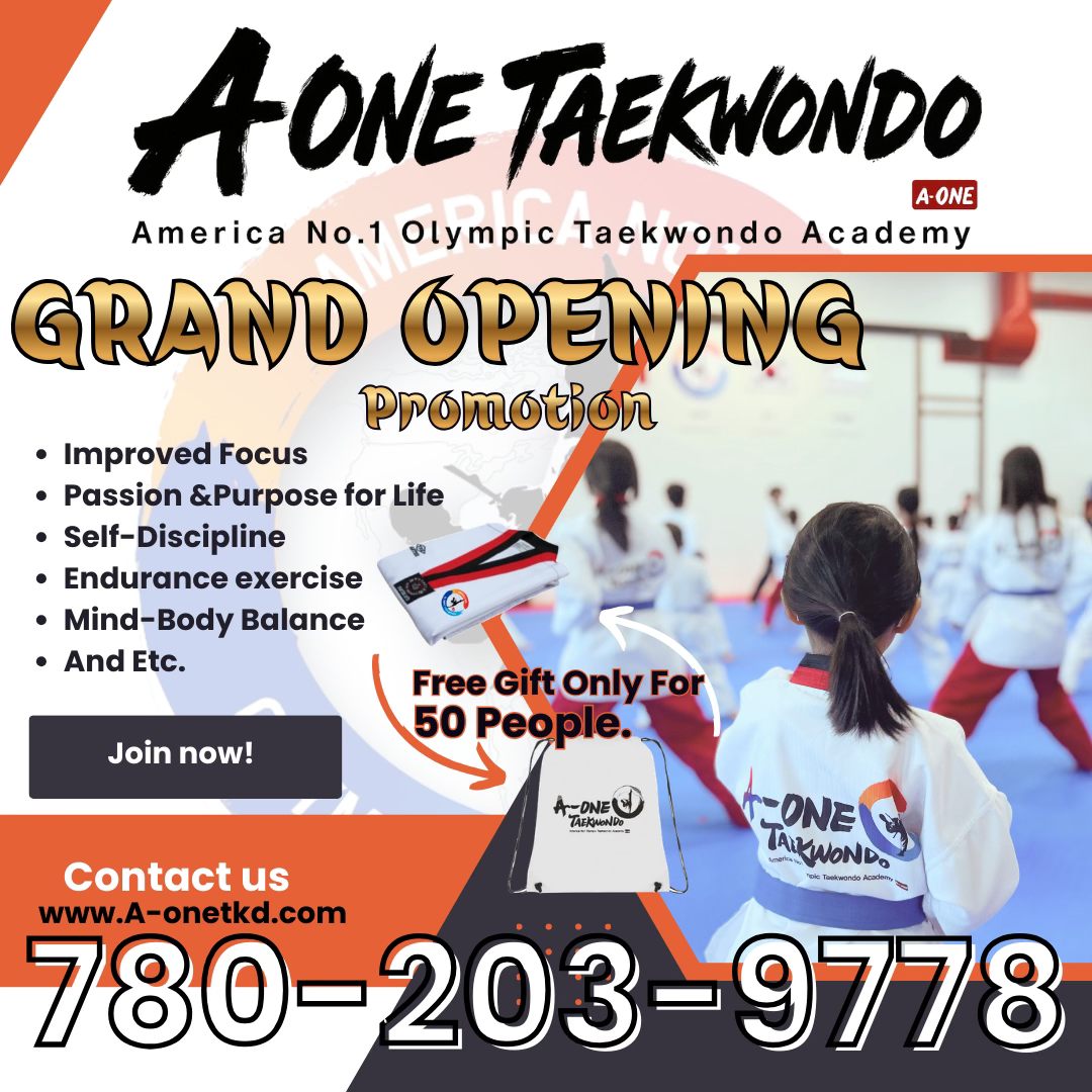 A-one Taekwondo Century Park Facebook ad: A-ONE TAEKWONDO - Edmonton's Expert Martial Arts School…