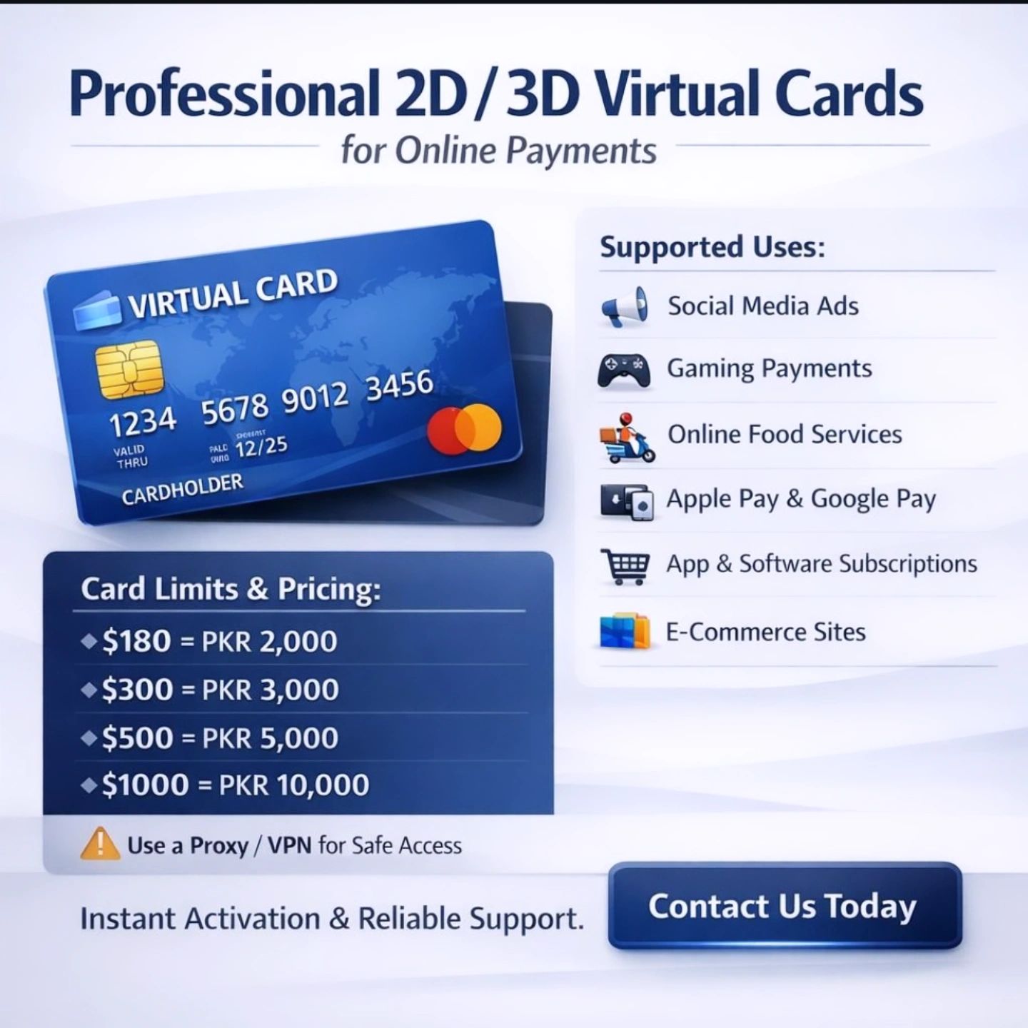 uzair shah Facebook ad: 2D 3D Cards available