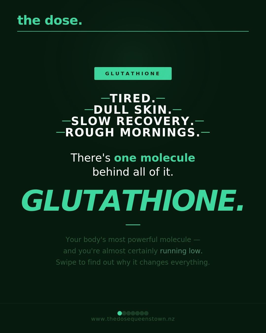 The dose. Mobile IV Therapy Queenstown Facebook ad: Our Master Blend is designed for suitable clients…