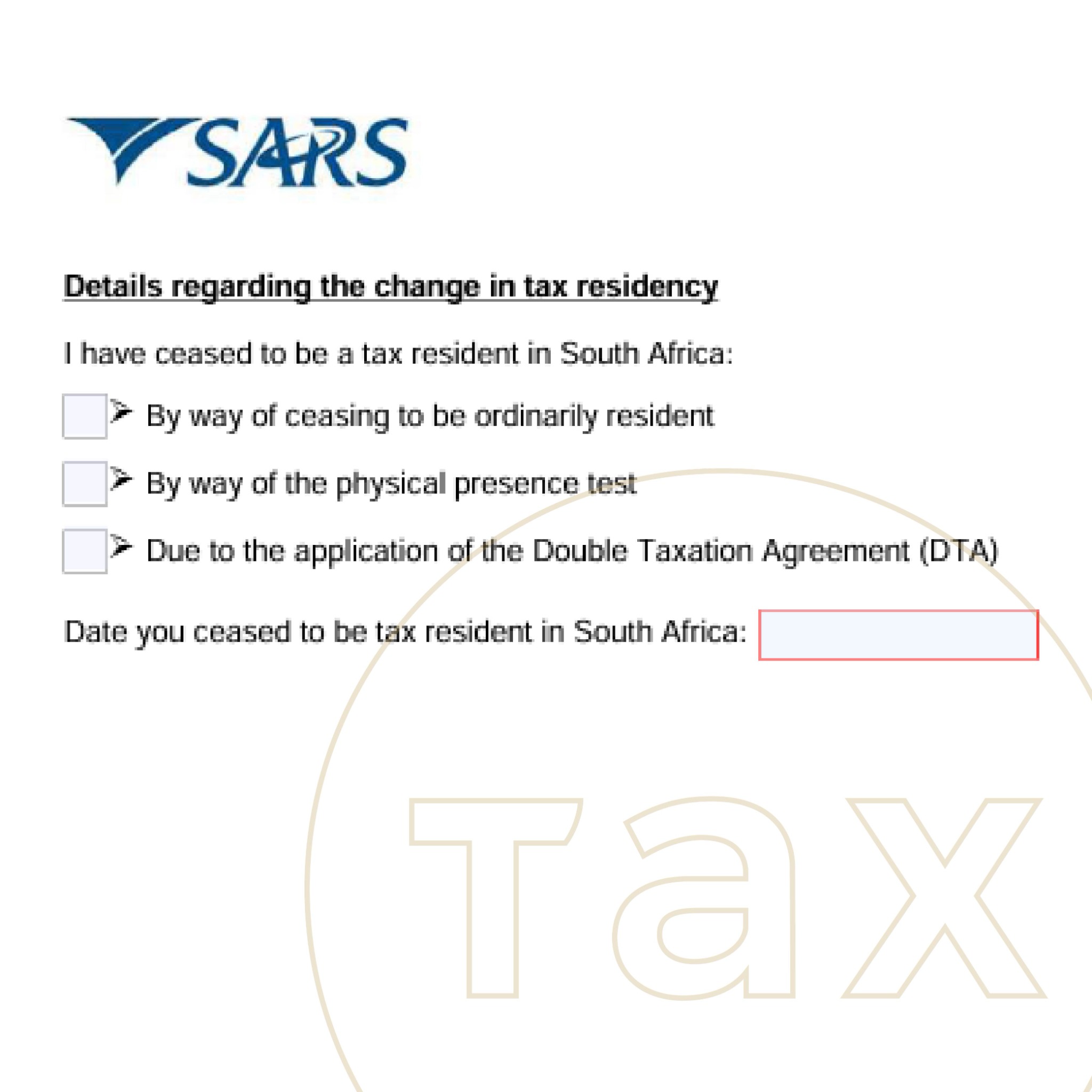 Tax Consulting South Africa Facebook ad