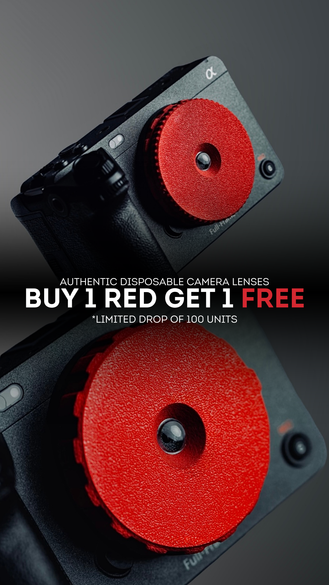 Pocket Dispo Facebook ad: Made from an authentic disposable camera lens
